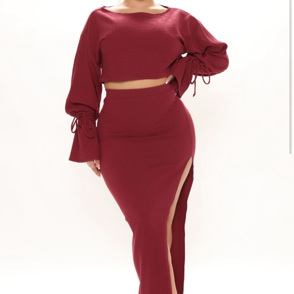 Fashion nova 2 piece set- olive green